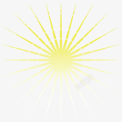 黄色太阳光线素材