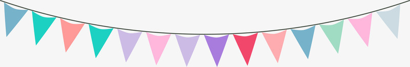 彩旗png免抠素材_新图网 https://ixintu.com 小旗子挂饰彩旗