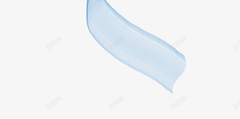 曲线飘带弯曲png免抠素材_新图网 https://ixintu.com 弯曲线条 线性 织带 蓝色 飘带