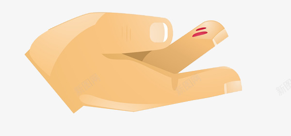 受伤出血的手png免抠素材_新图网 https://ixintu.com 健康 卡通手绘 卫生安全 受伤的手 手部 教育 皮肤出血 血迹 装饰