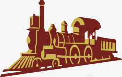 蒸汽式复古蒸汽式火车矢量图高清图片