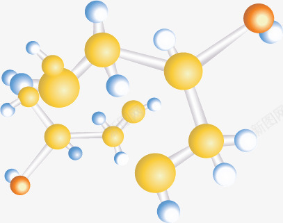 分子结构矢量图ai免抠素材_新图网 https://ixintu.com 分子结构 化学分子结构 现代工业 现代科技 矢量图