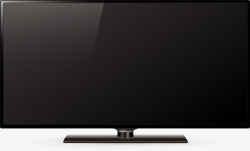 电视机黑色宽屏电视高清图片