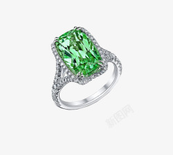 绿宝石戒指素材