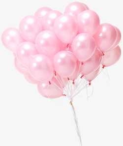 简单粉色墙粉色气球高清图片