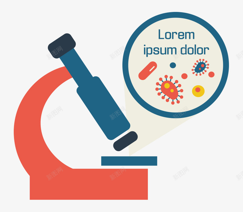 显微镜png免抠素材_新图网 https://ixintu.com 医学 医生 微生物 研究