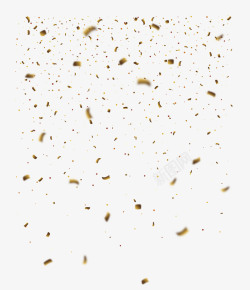 漂浮的金片漂浮金色粒子礼花碎片高清图片