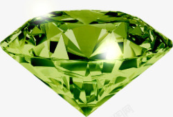 绿色实体钻石造型素材
