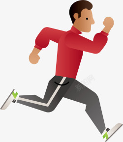 狂奔的男人马拉松快跑的男人高清图片