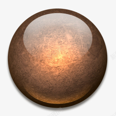 棕色星球元素图标图标