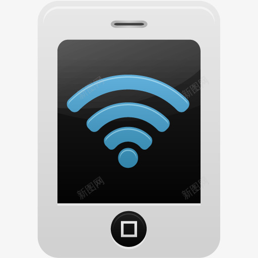 智能手机无线网络2图标png_新图网 https://ixintu.com smartphone wifi 无线网络 智能手机