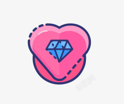 Quimby钻石图标免费下载爱情钻石图标高清图片