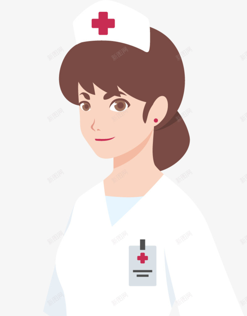 国际红十字日女护士png免抠素材_新图网 https://ixintu.com 医务人员 国际红十字日 女护士 开心 护士姐姐 护士漫画 美丽护士