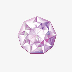 紫色九边行钻石矢量图素材