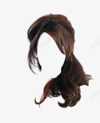 棕色发型假发png免抠素材_新图网 https://ixintu.com 假发 免抠 发型 发套 棕色 素材