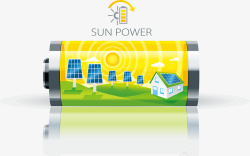 电池装饰设计矢量生态太阳能电池矢量图高清图片