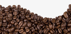 含咖啡因实物香浓美味咖啡豆高清图片