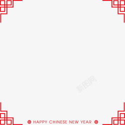 2018红色传统边框高清图片