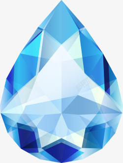 几何图形切面水晶蓝宝石高清图片