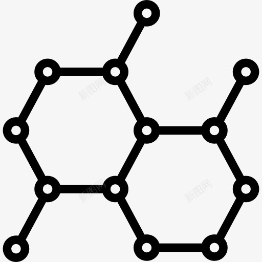 分子图标png_新图网 https://ixintu.com 化学 形状 生物学 科学