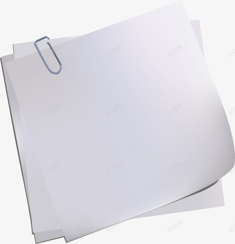 空白纸张矢量图ai免抠素材_新图网 https://ixintu.com 办公 卡通 日记纸 白白的 白纸 白色 空白 空空的 矢量图