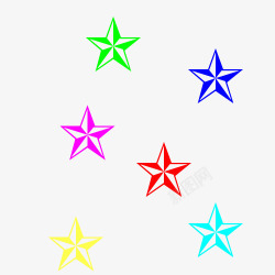 斑斓星空彩色星辰高清图片
