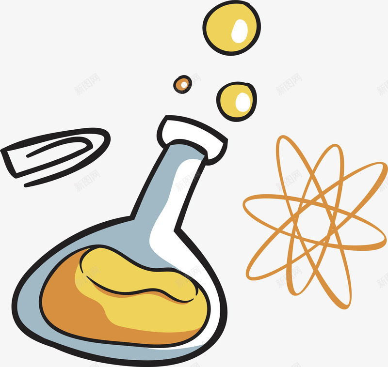化学实验课png免抠素材_新图网 https://ixintu.com 化学实验 化学课 实验课 矢量png 科学 锥形瓶