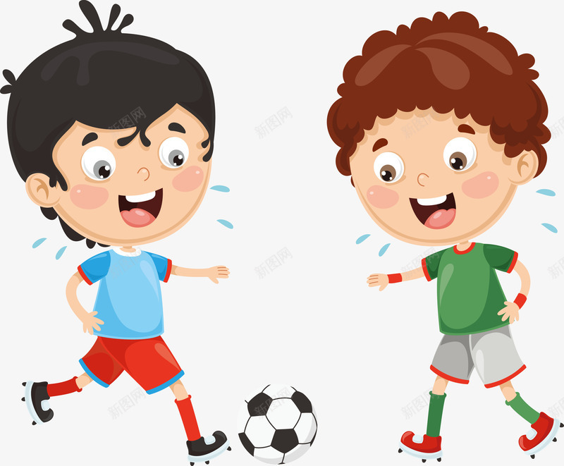 两个踢足球的小男孩矢量图eps免抠素材_新图网 https://ixintu.com 两兄弟 矢量图 足球 踢球的男孩 踢球的男孩png 踢球的男孩矢量图 踢足球