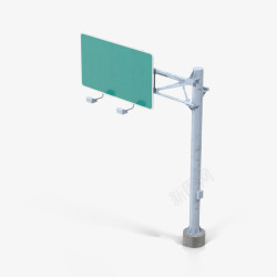 空白指示牌空白的高速公路标志高清图片