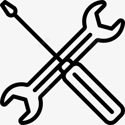 维修工具图标png_新图网 https://ixintu.com 修理 修理工具 工具和用具 扳手 机修 螺丝刀