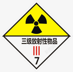 放射性物品三级放射性物品图标高清图片
