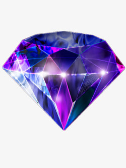 紫色大颗钻石素材