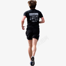 跑步的小男孩png免抠素材_新图网 https://ixintu.com 帅哥背影 男孩 背景 跑步