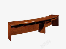 实木隔断现代条桌会议桌素材