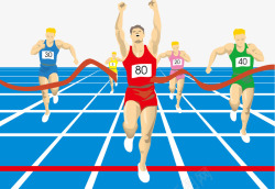 奥林匹克竞赛百米冲刺矢量图高清图片
