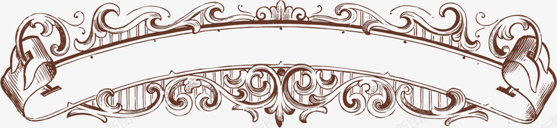棕色欧式花纹标签装饰png免抠素材_新图网 https://ixintu.com 标签 棕色 欧式 花纹 装饰