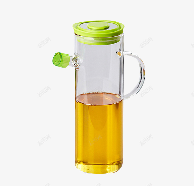 装着食用油的油瓶png免抠素材_新图网 https://ixintu.com 安全材质 油罐 绿色盖子 酱油瓶醋瓶