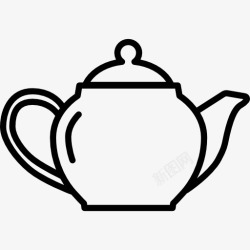 煮沸茶壶图标高清图片