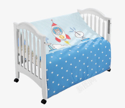夏季床品婴儿床上的夏被高清图片