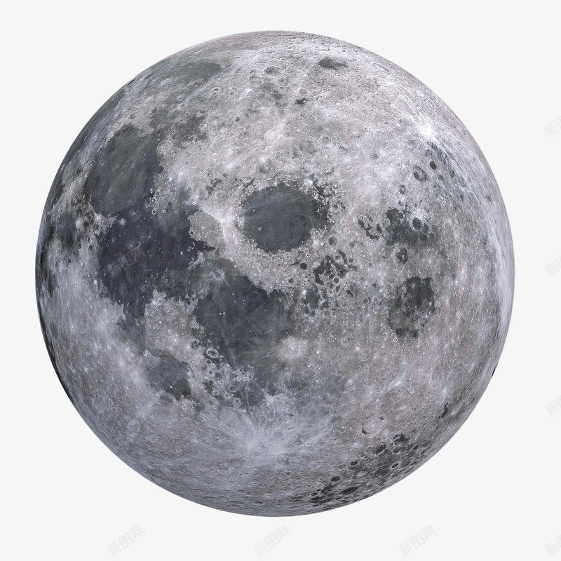 黑白月球图png免抠素材_新图网 https://ixintu.com 月亮 月球 表面 高清 黑白月球