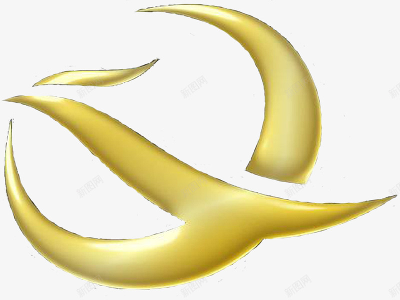 金色立体鸟图标png_新图网 https://ixintu.com logo logo生成器 标志 金色小鸟 金色标志 金鸟
