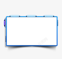 蓝色相册模板蓝色背景框高清图片