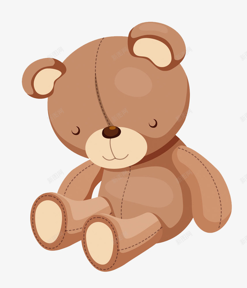 睡眠的维尼熊png免抠素材_新图网 https://ixintu.com 可爱 坐着 小熊维尼 棕色 维尼熊
