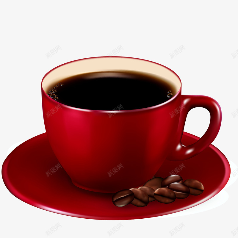 精美热咖啡背景矢量图ai免抠素材_新图网 https://ixintu.com 精美热咖啡 精美热咖啡矢量素材 精美红色咖啡杯 红色咖啡杯矢量图 矢量图