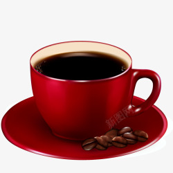 精美咖啡杯精美热咖啡背景矢量图高清图片