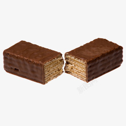 核仁巧克力饼棕色简约装饰巧克力酥化饼高清图片