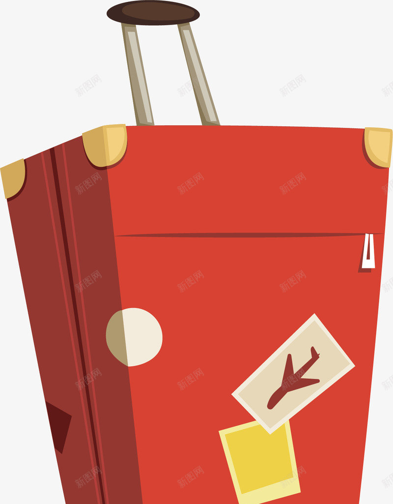 红色行李箱png免抠素材_新图网 https://ixintu.com 出差 卡通 手绘拉杆箱 拉杆箱 旅行 箱包 红色拉杆箱 红色行李箱 行李箱