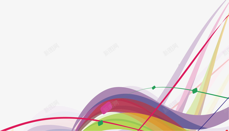 精美炫彩线条装饰png免抠素材_新图网 https://ixintu.com 动感 炫彩 空间感 精美 线条 花纹 装饰