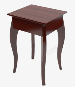 棕色床头桌长腿床头桌高清图片
