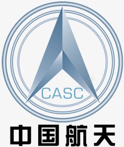 中国航天logo设计蓝色中国航天logo图标高清图片